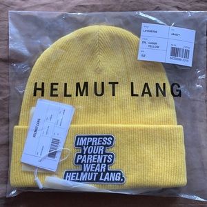 HELMUT LANG yellow beanie